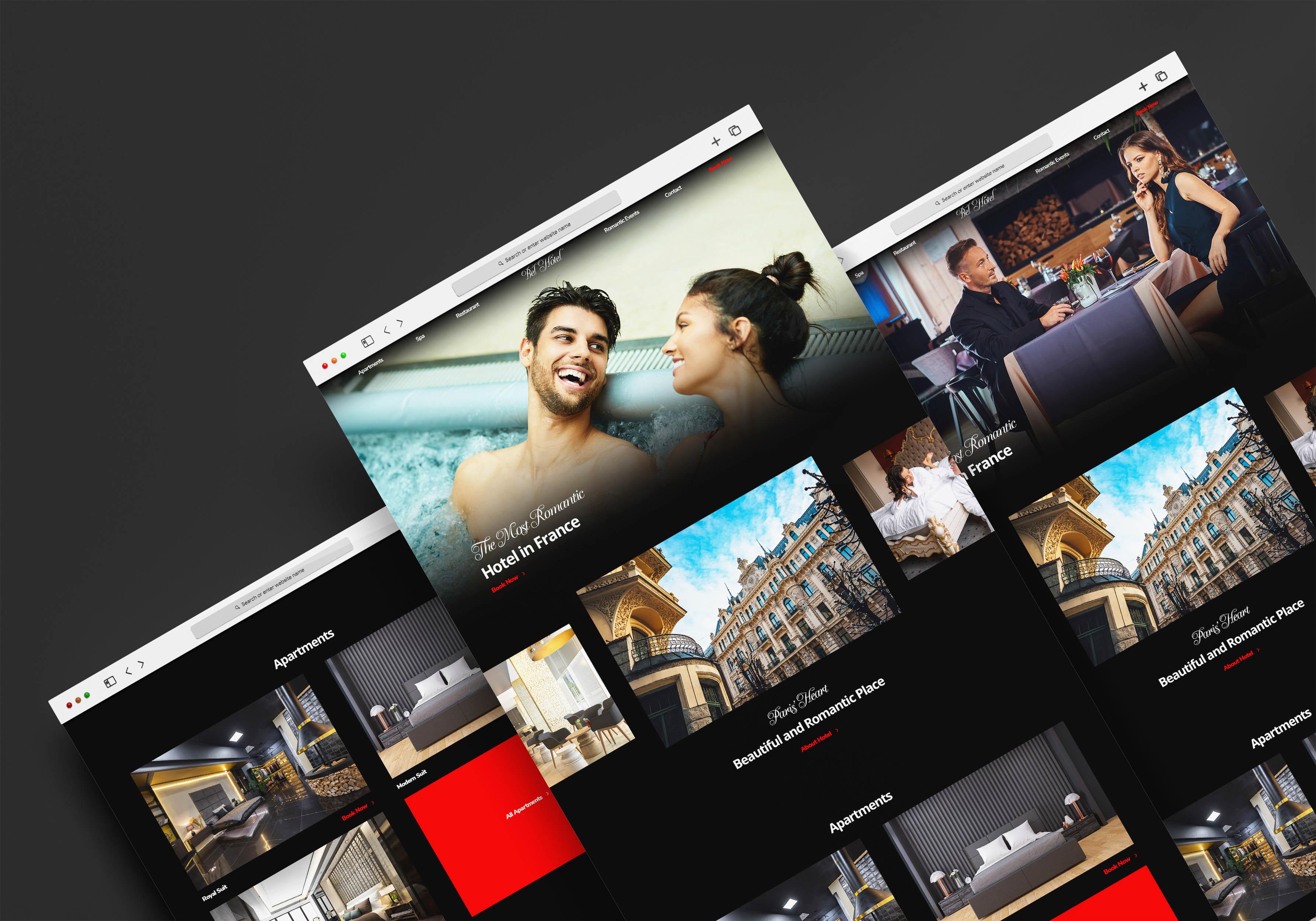 Hotel Website Mockup