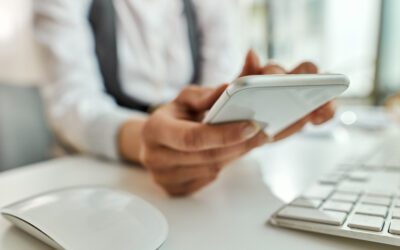 businesswoman using phone