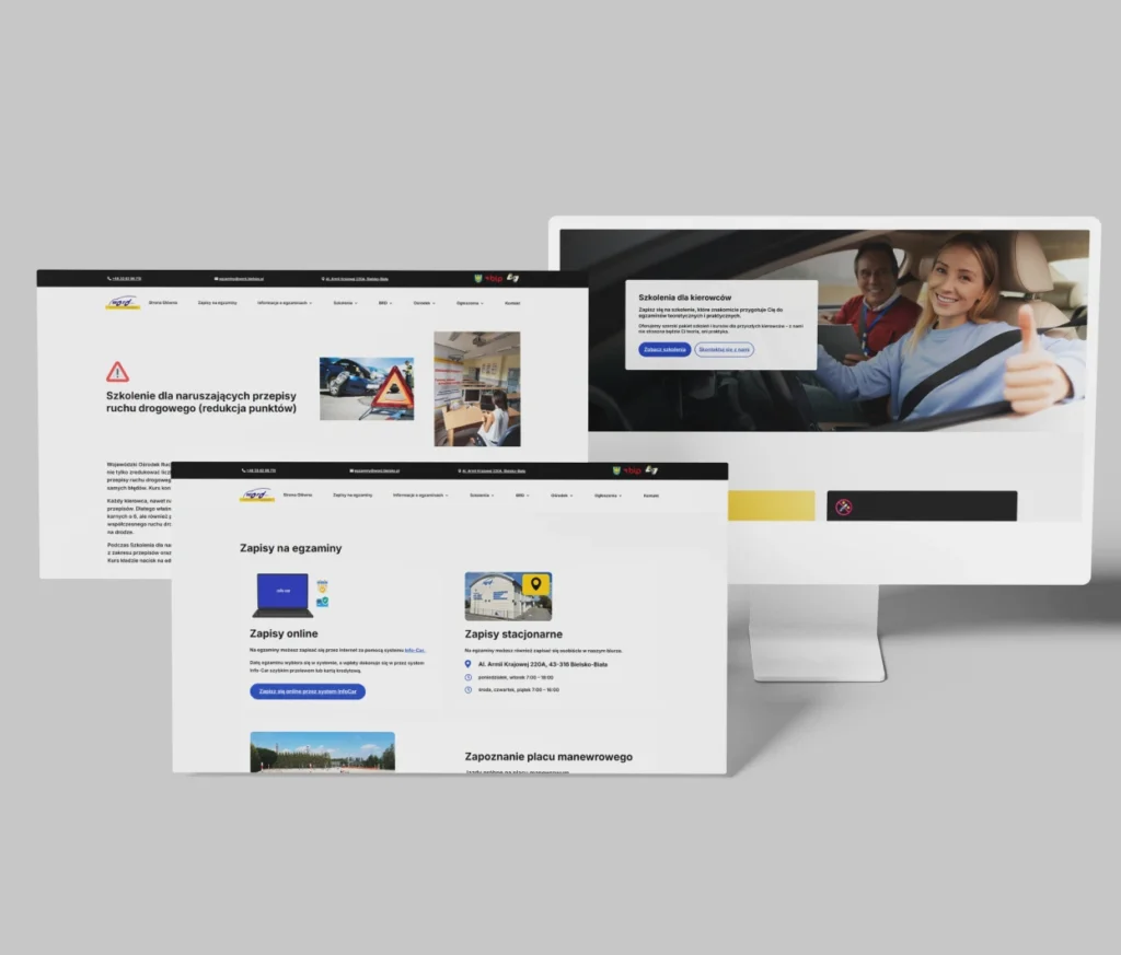 Strona internetowa rządowej instytucji egzaminacyjnej