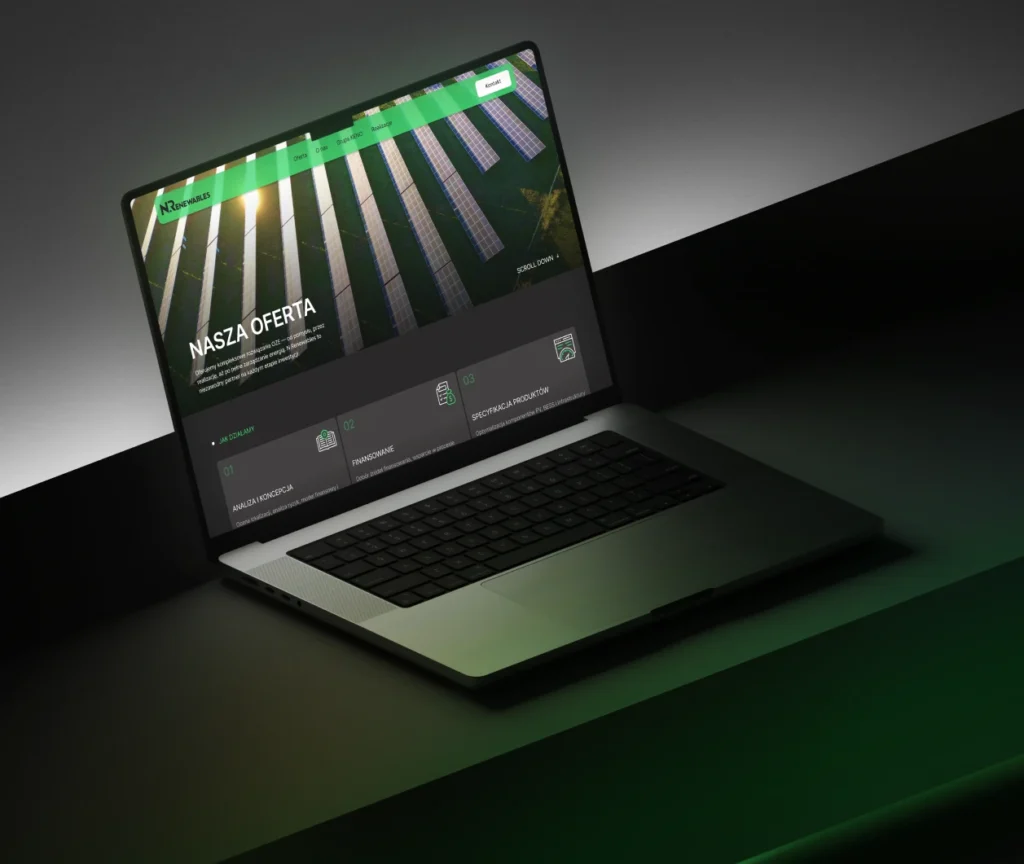 Website for a Company in the Energy Sector